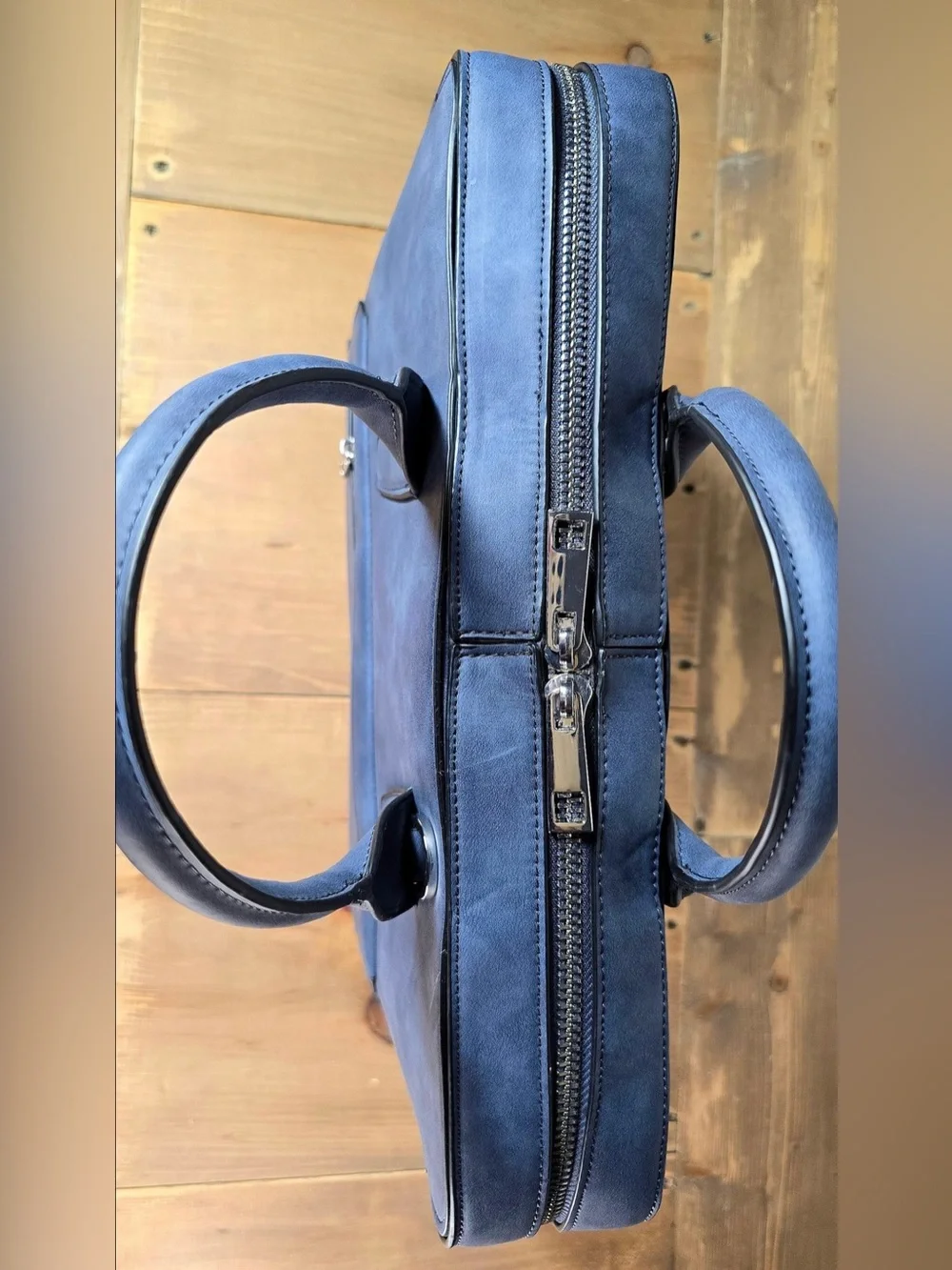 NWT Alfani Men’s Blue Messenger Laptop Briefcase Bag